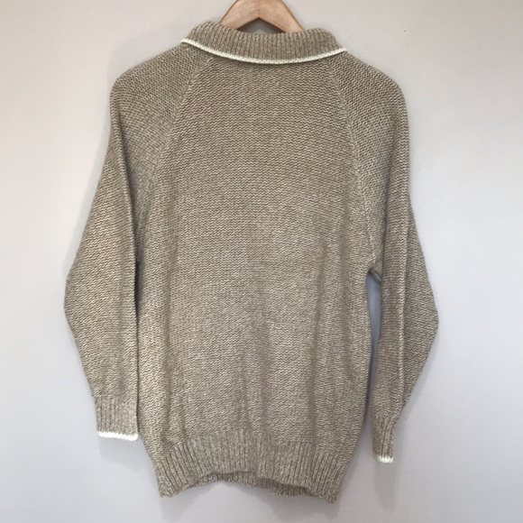 𝅺VINTAGE Ricki chunky knit collar sweater size medium - Picture 4 of 9